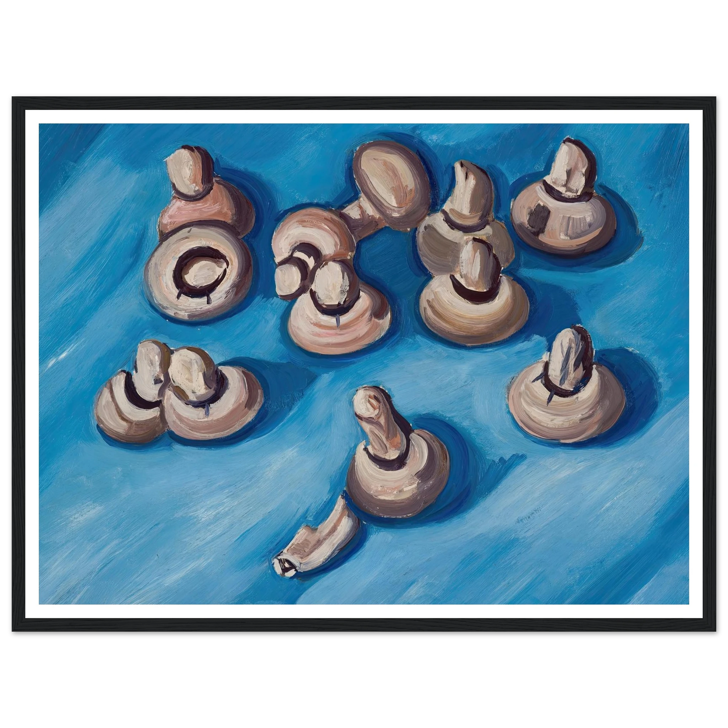 Mushrooms on a Blue Background (1926) Art Print | Marsden Hartley-Quipham Collections
