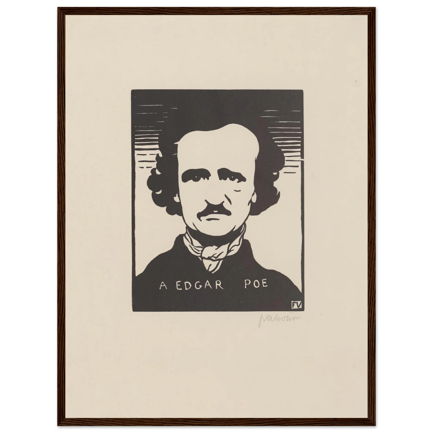 A Edgar Poe (1894) Art Print | Felix Vallotton-Quipham Collections