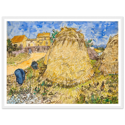 Meules de blé (1888) Art Print | Vincent van Gogh-Quipham Collections