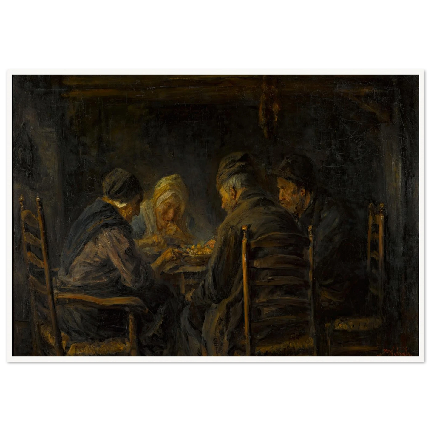 Potato eaters Art Print | Jozef Israels-Quipham Collections