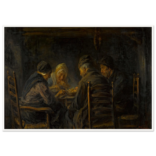 Potato eaters Art Print | Jozef Israels-Quipham Collections