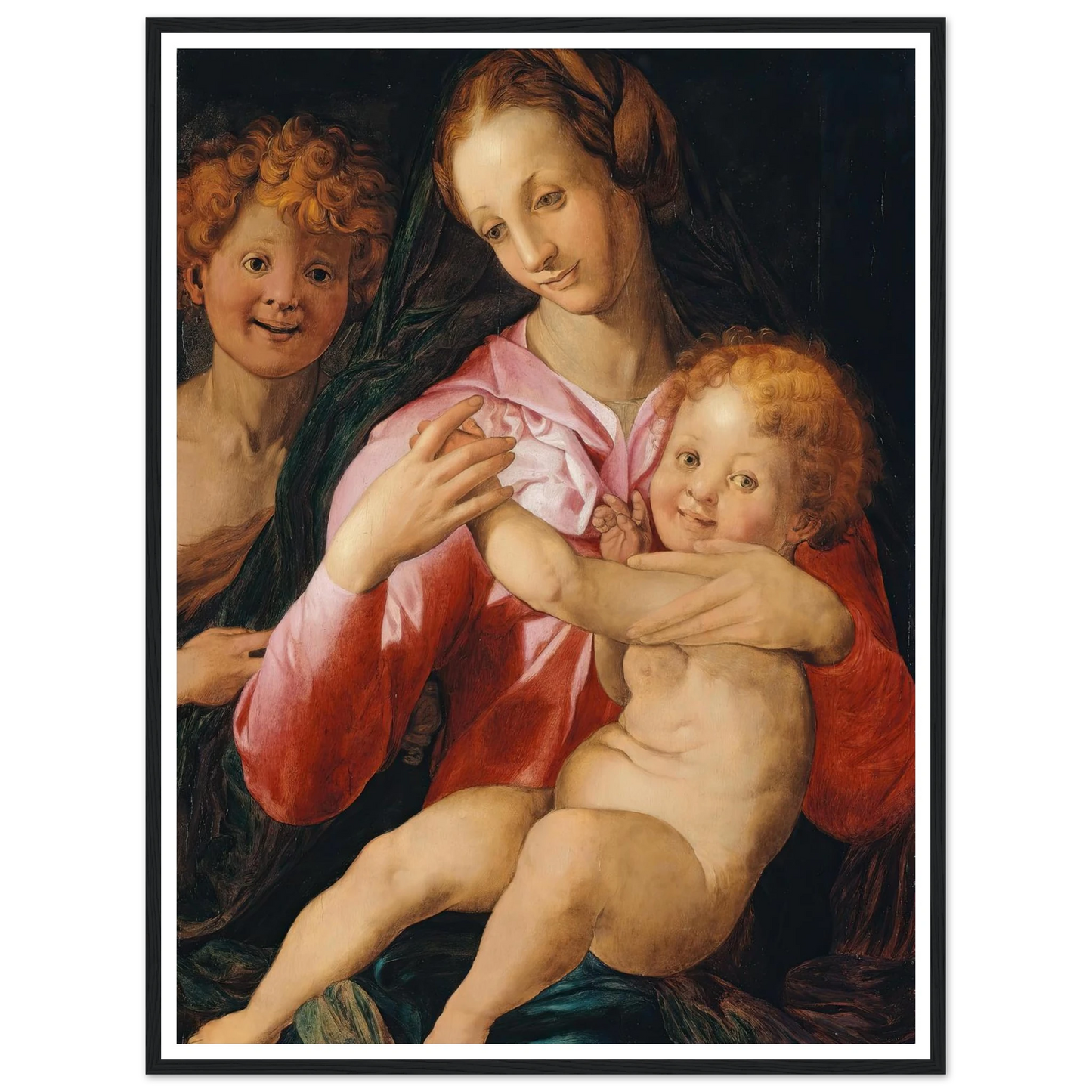 Virgin and Child with the Young Saint John the Baptist (1527) Art Print | Agnolo Bronzino-Quipham Collections