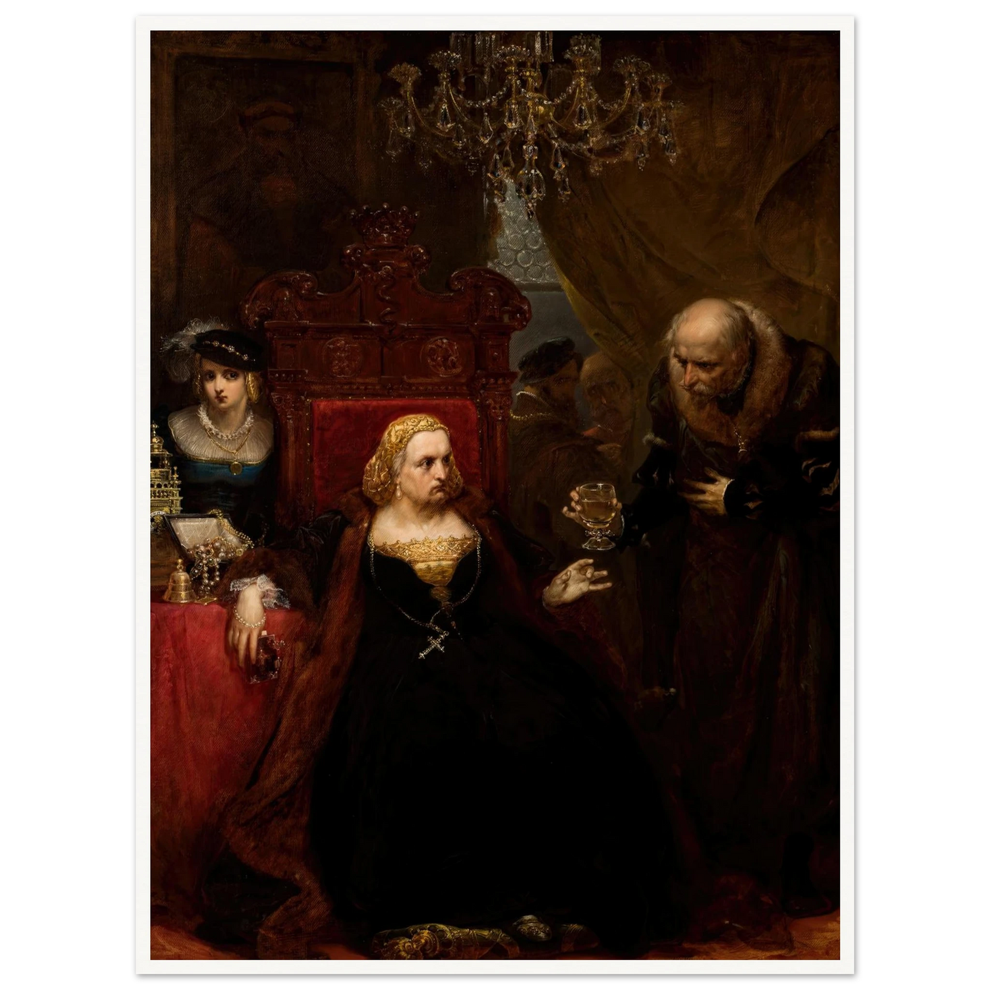 Poisoning of Queen Bona (1859) Art Print | Jan Matejko-Quipham Collections