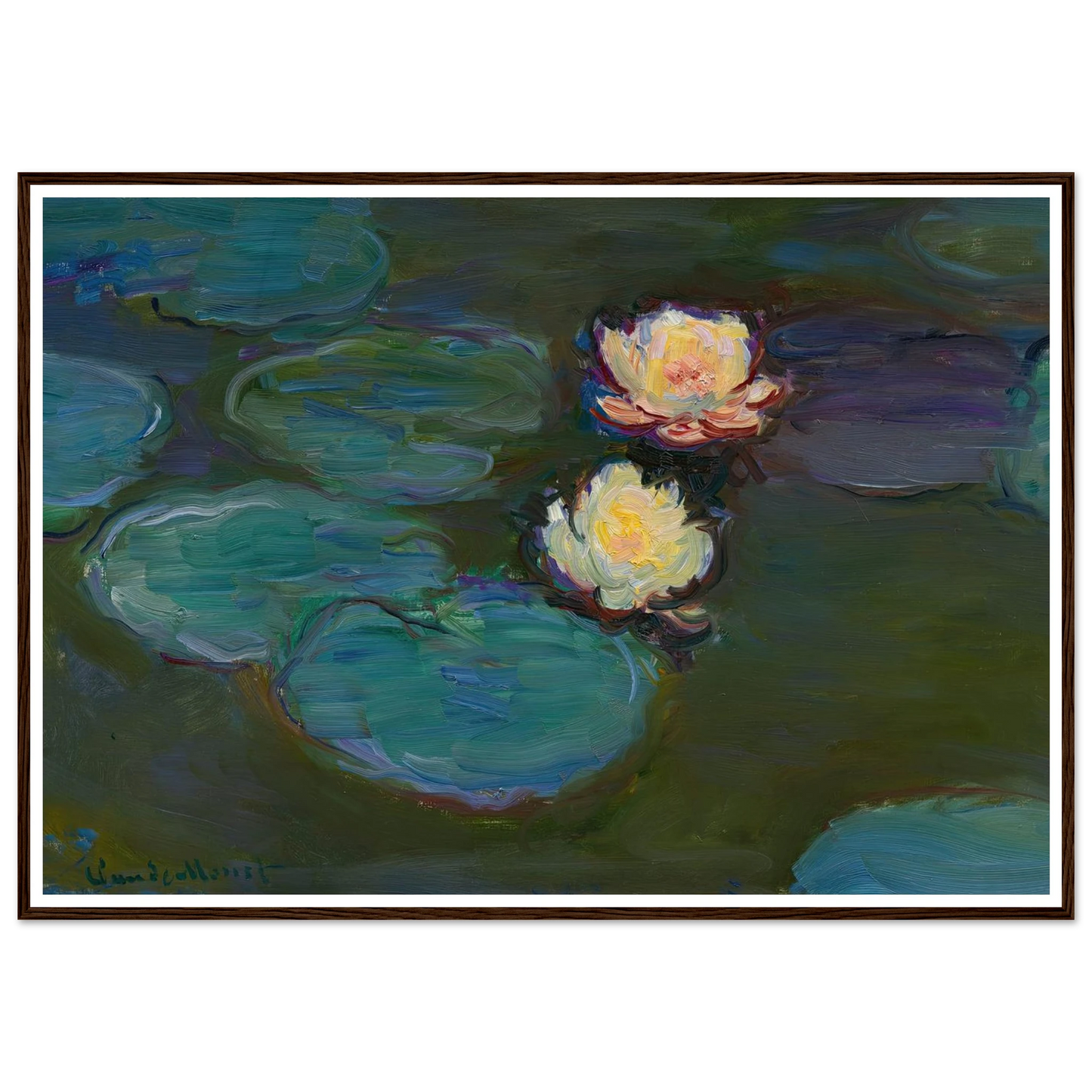 Nympheas (circa 1897-1898) Art Print | Claude Monet-Quipham Collections