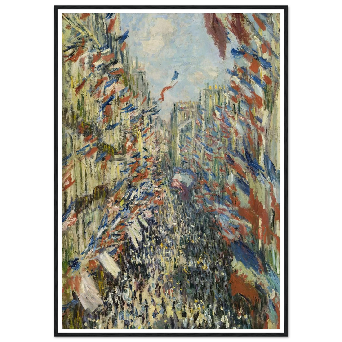 The Rue Montorgueil in Paris. Celebration of June 30, 1878 (1878) Art Print | Claude Monet-Quipham Collections