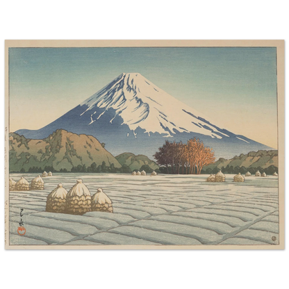 Izu Nagaoka shimo no asa (Frosty morning in Nagaoka, Izu) (1939) Art Print | Kawase Hasui-Quipham Collections