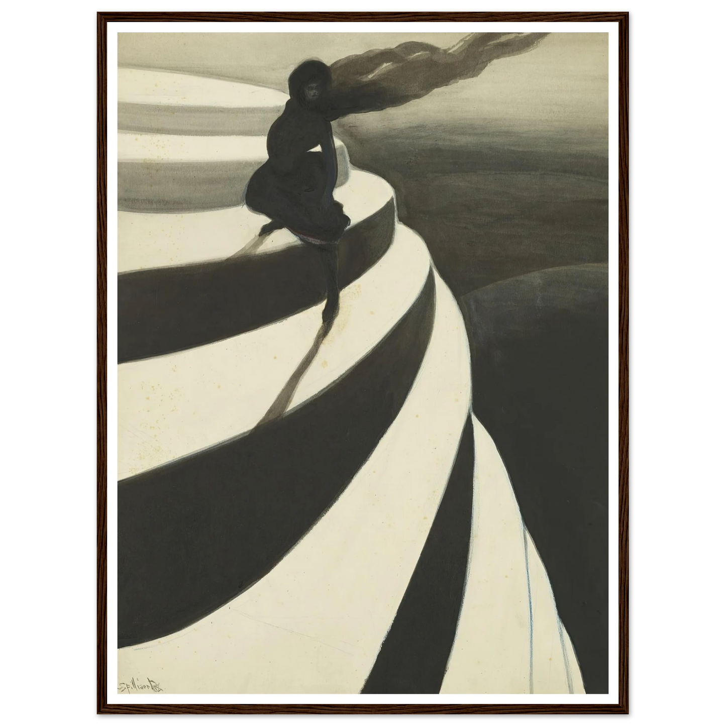 Vertigo (1908) Art Print | Leon Spilliaert-Quipham Collections