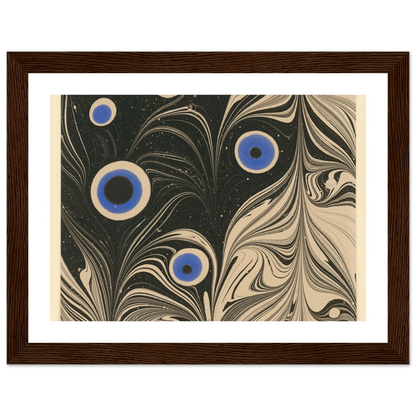 Marmorpapier (Pfauenfederornament) (1903 - 1907) Art Print | Josef Hoffmann-Quipham Collections
