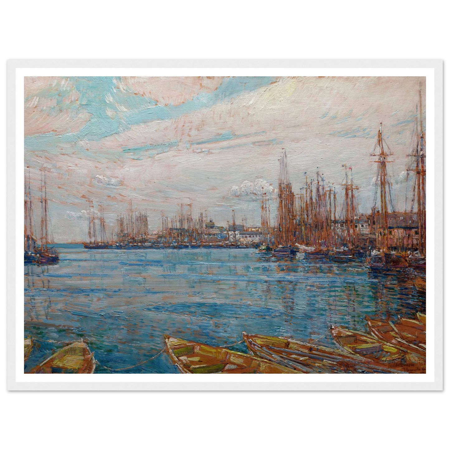 Harbor of a Thousand Masts (1919) Art Print | Childe Hassam-Quipham Collections