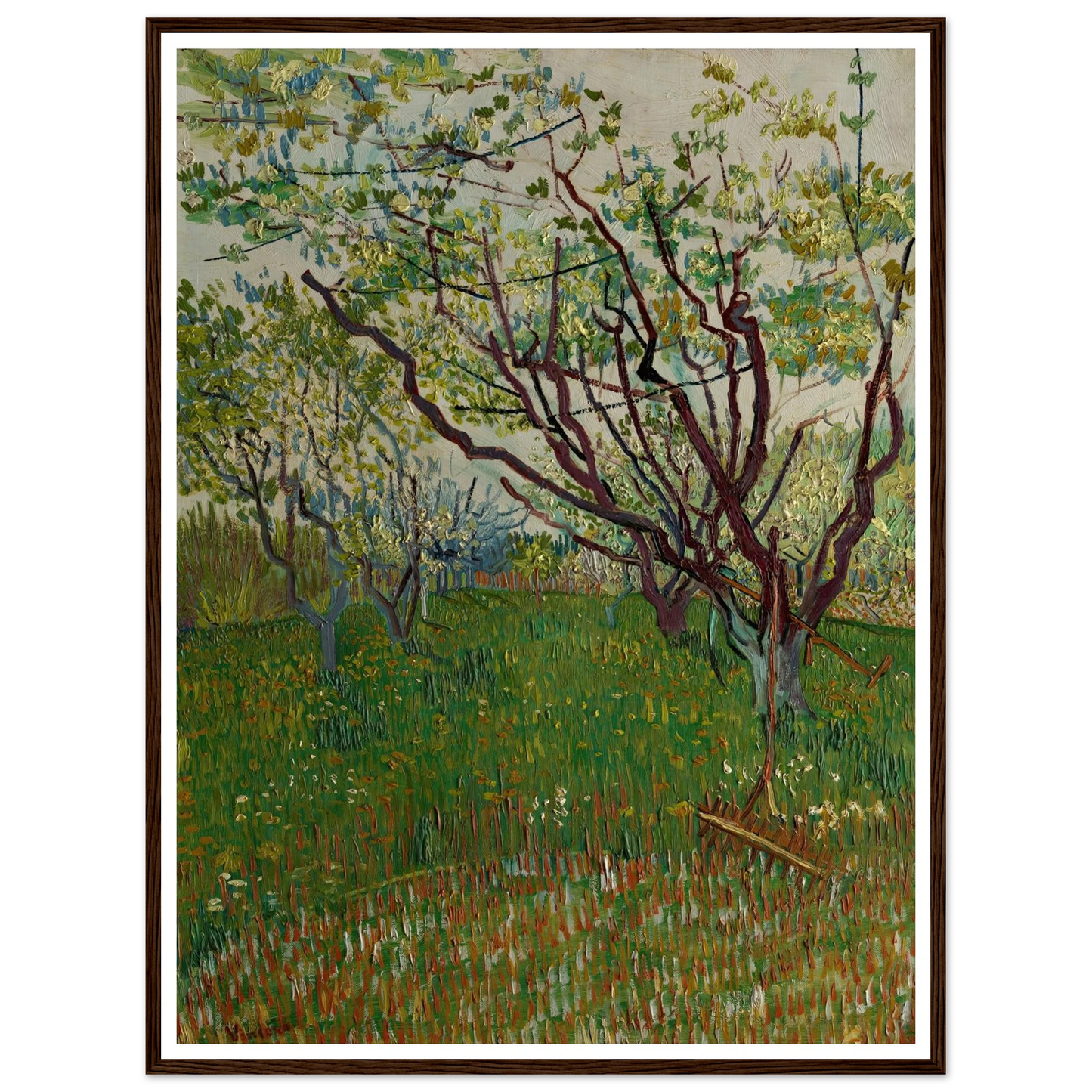 The Flowering Orchard (1888) Art Print | Vincent van Gogh-Quipham Collections