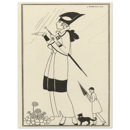 Tailleur de ratin (1914) Art Print | George Barbier-Quipham Collections