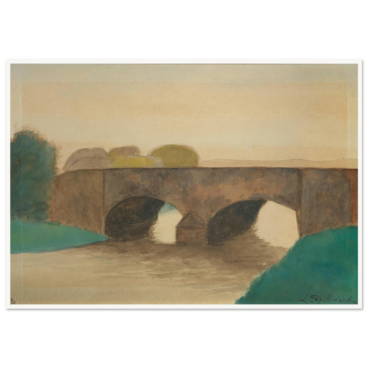 Brug (1930) Art Print | Leon Spilliaert-Quipham Collections