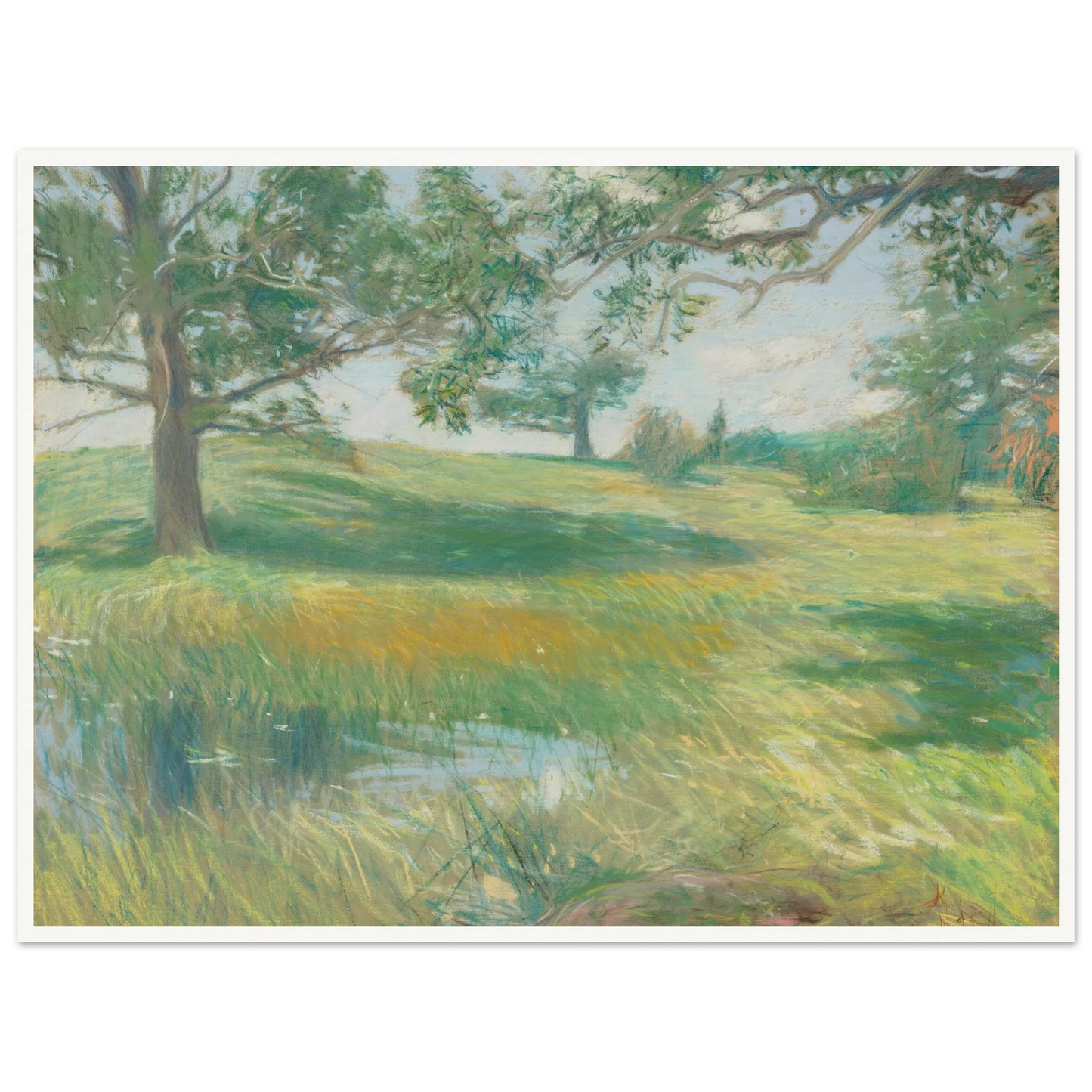 Meadows (circa 1891) Art Print | Childe Hassam-Quipham Collections