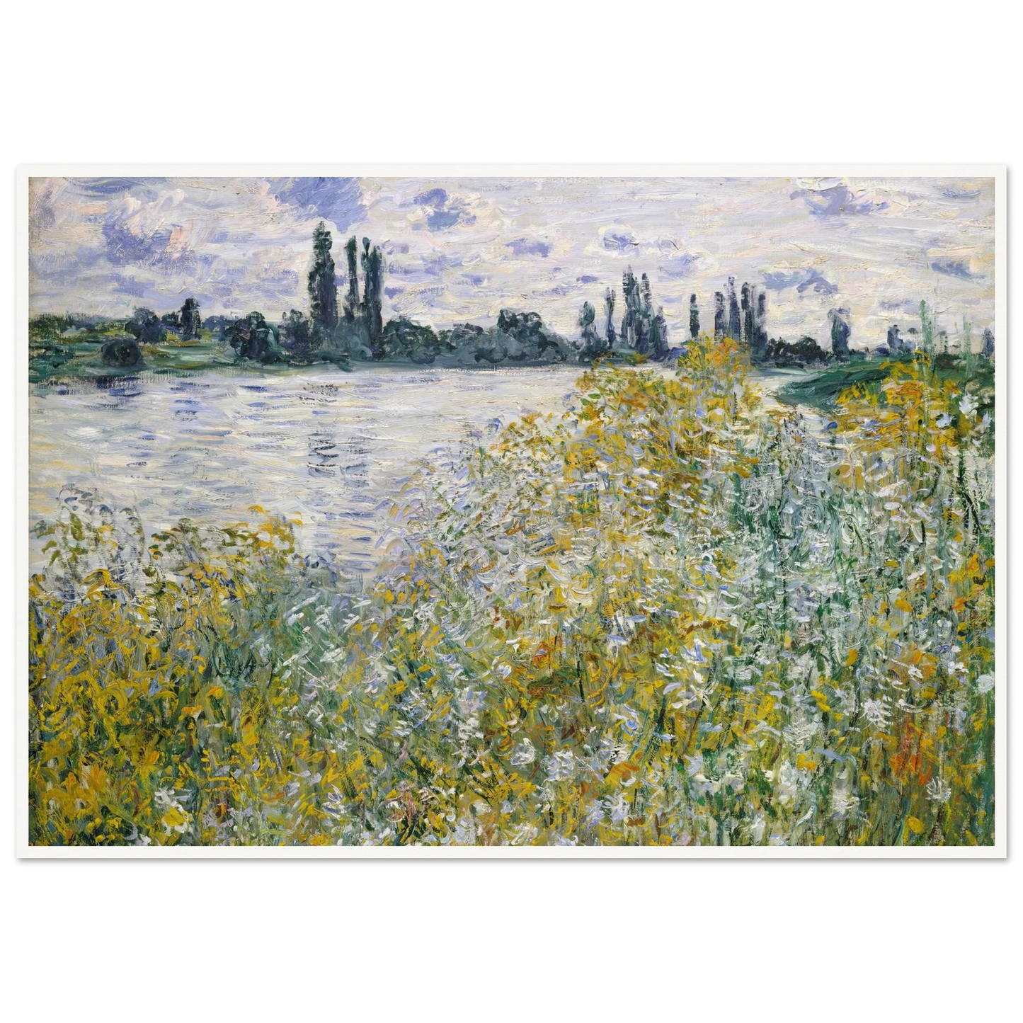 Île aux Fleurs near Vétheuil (1880) Art Print | Claude Monet-Quipham Collections