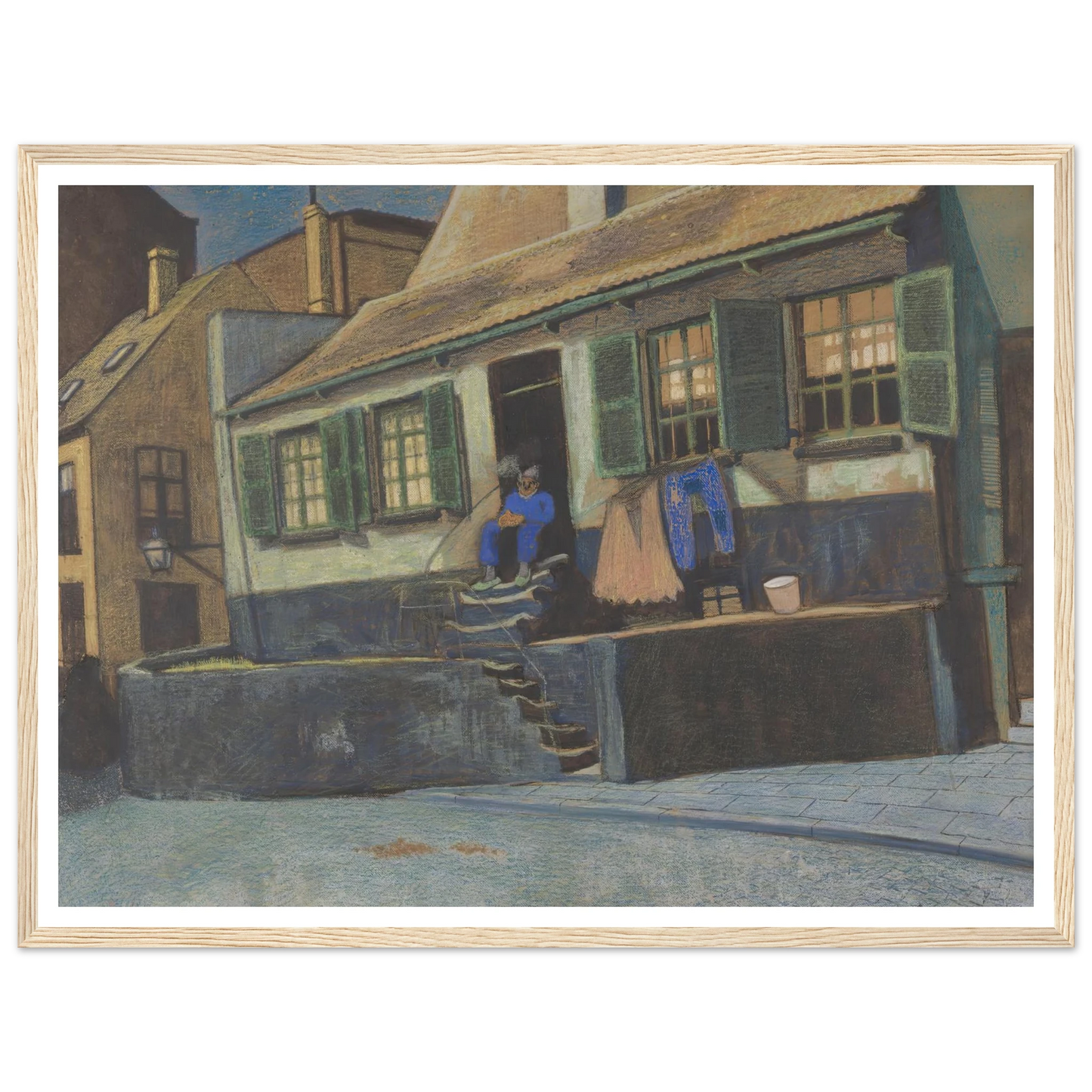 Het huis genaamd ‘De Preekstoel’ te Oostende (1911) Art Print | Leon Spilliaert-Quipham Collections