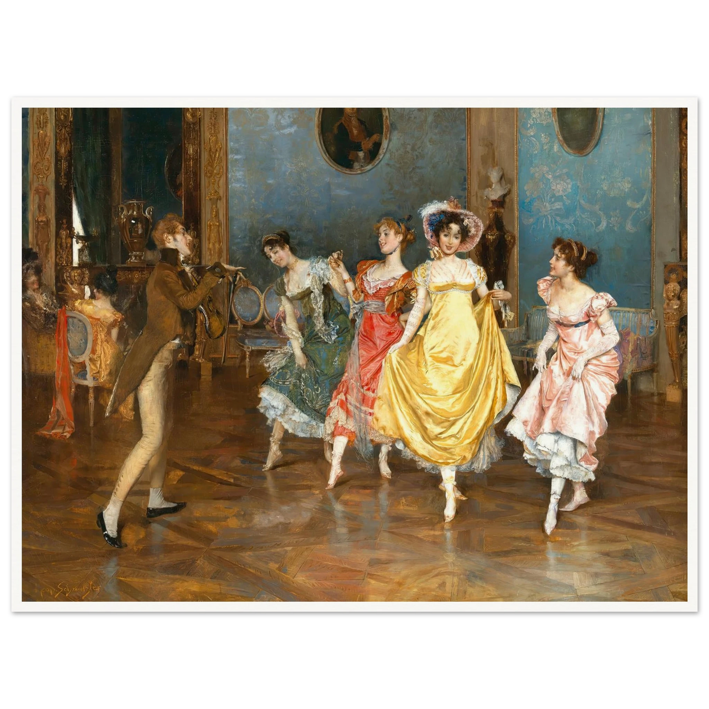 A Dance Rehearsal Art Print | Leopold Schmutzler-Quipham Collections