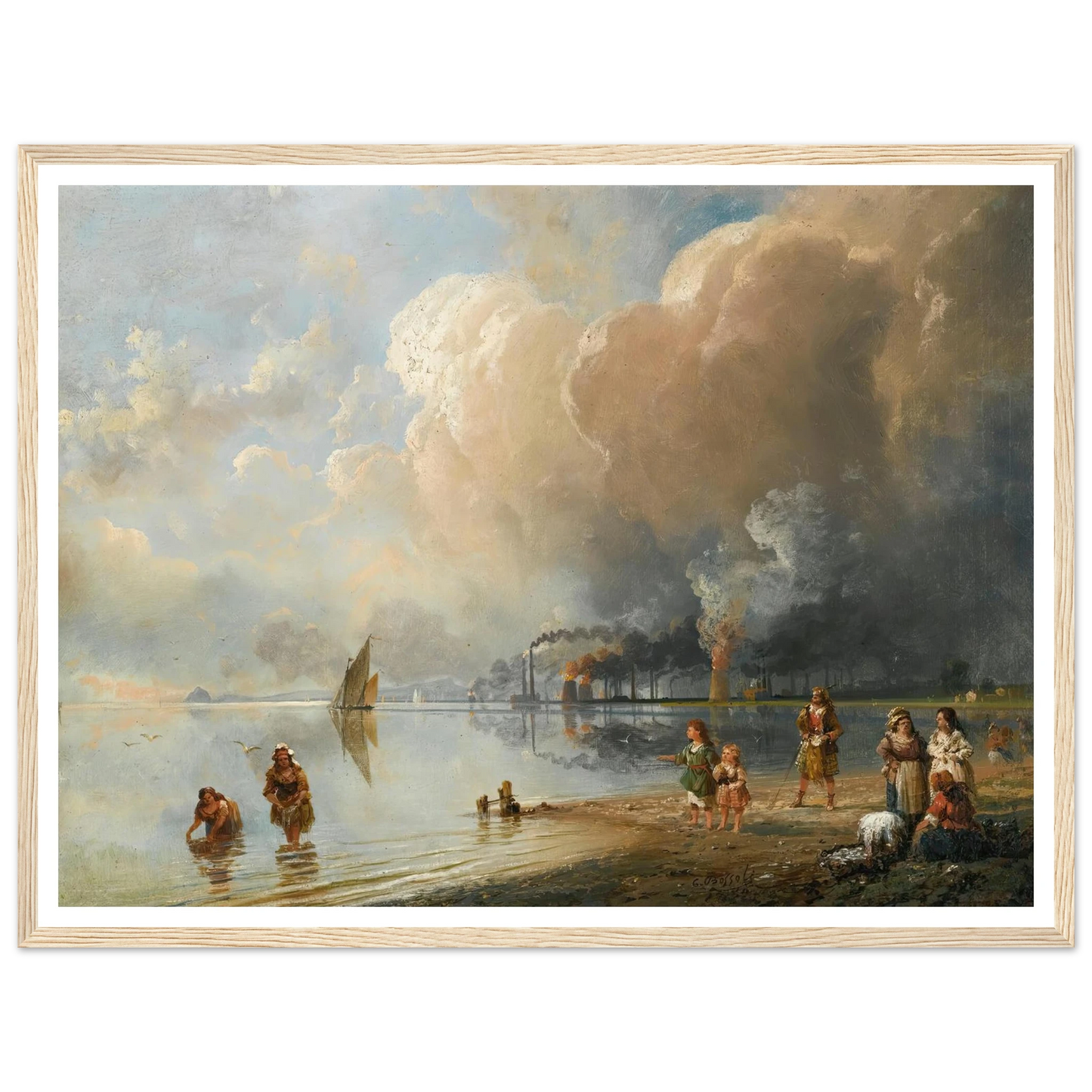 On the banks of the forth, Edinburgh Art Print | Carlo Bossoli-Quipham Collections