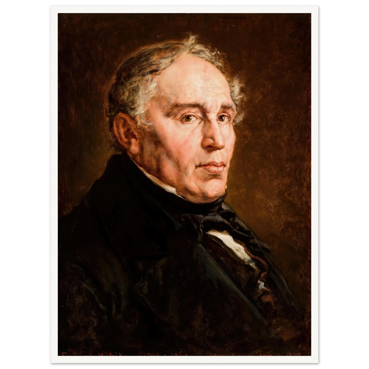 Portrait of Franciszek Matejko, Artist’s Father. (1877) Art Print | Jan Matejko-Quipham Collections