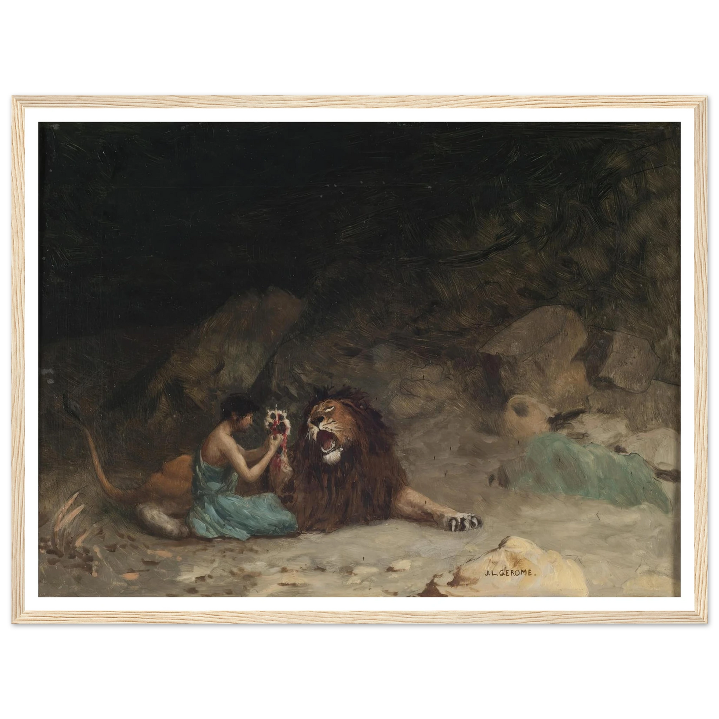 Androcles (circa 1902) Art Print | Jean Leon Gerome-Quipham Collections