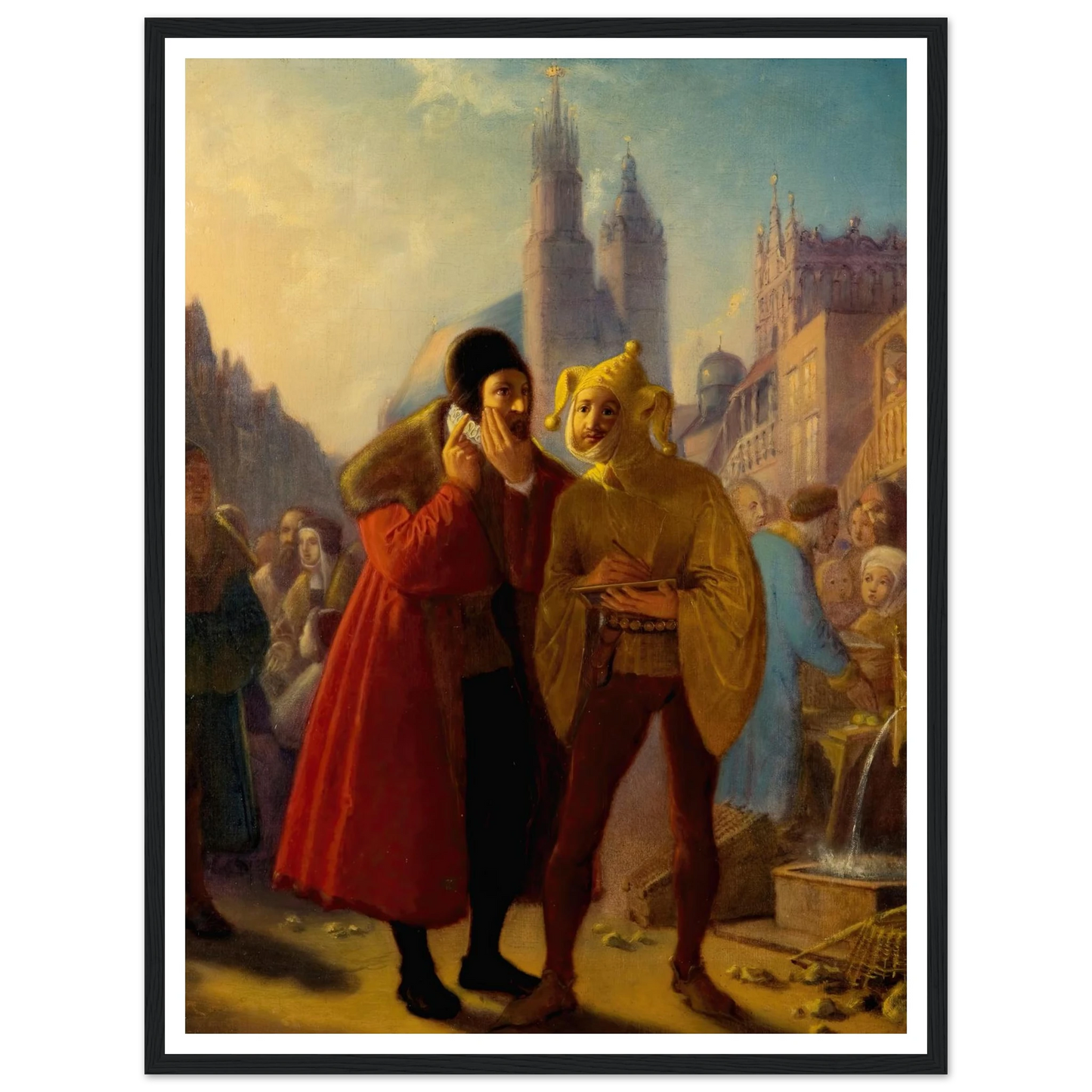 Stańczyk faking a toothache (1856) Art Print | Jan Matejko-Quipham Collections