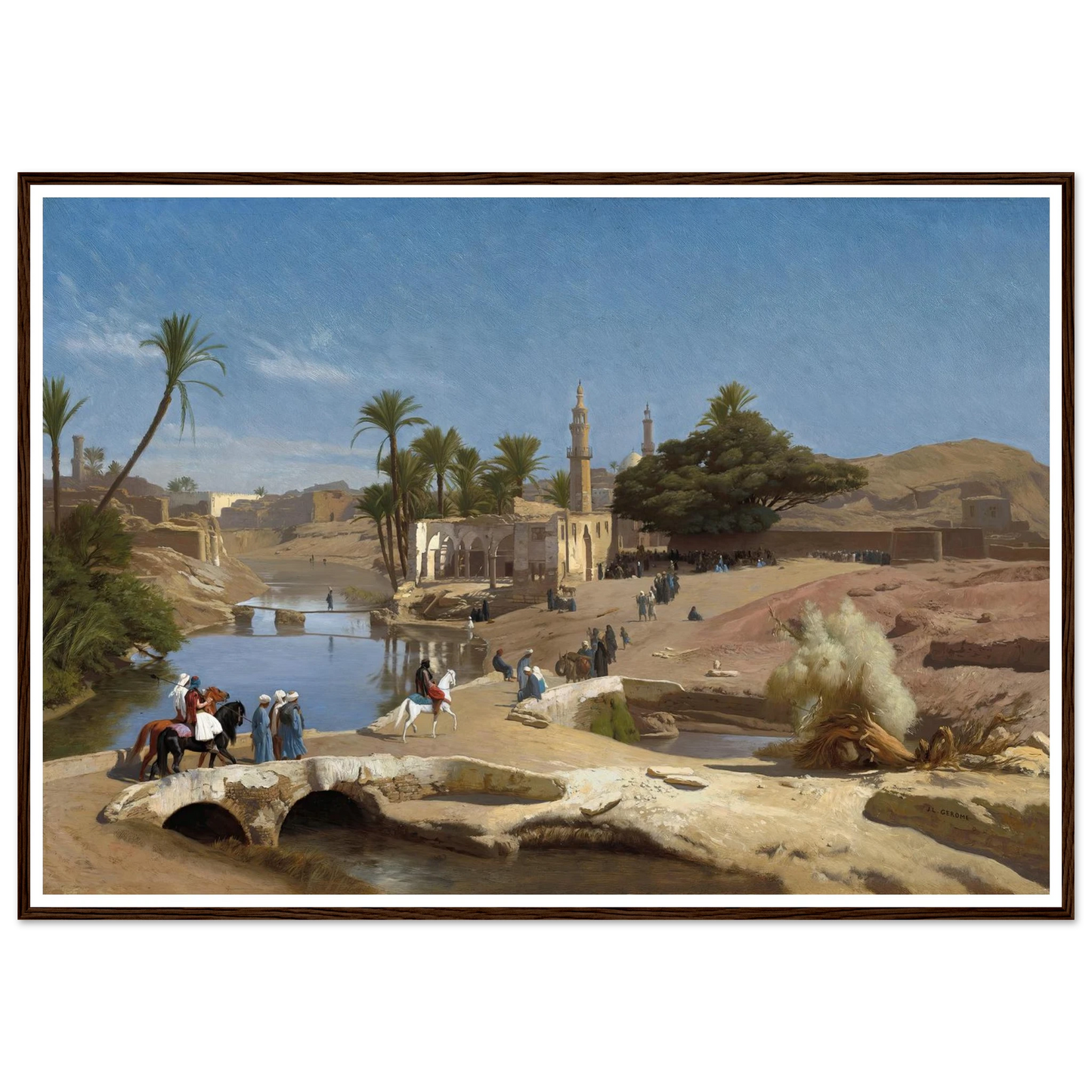View of Medinet El-Fayoum (c. 1868-1870) Art Print | Jean Leon Gerome-Quipham Collections