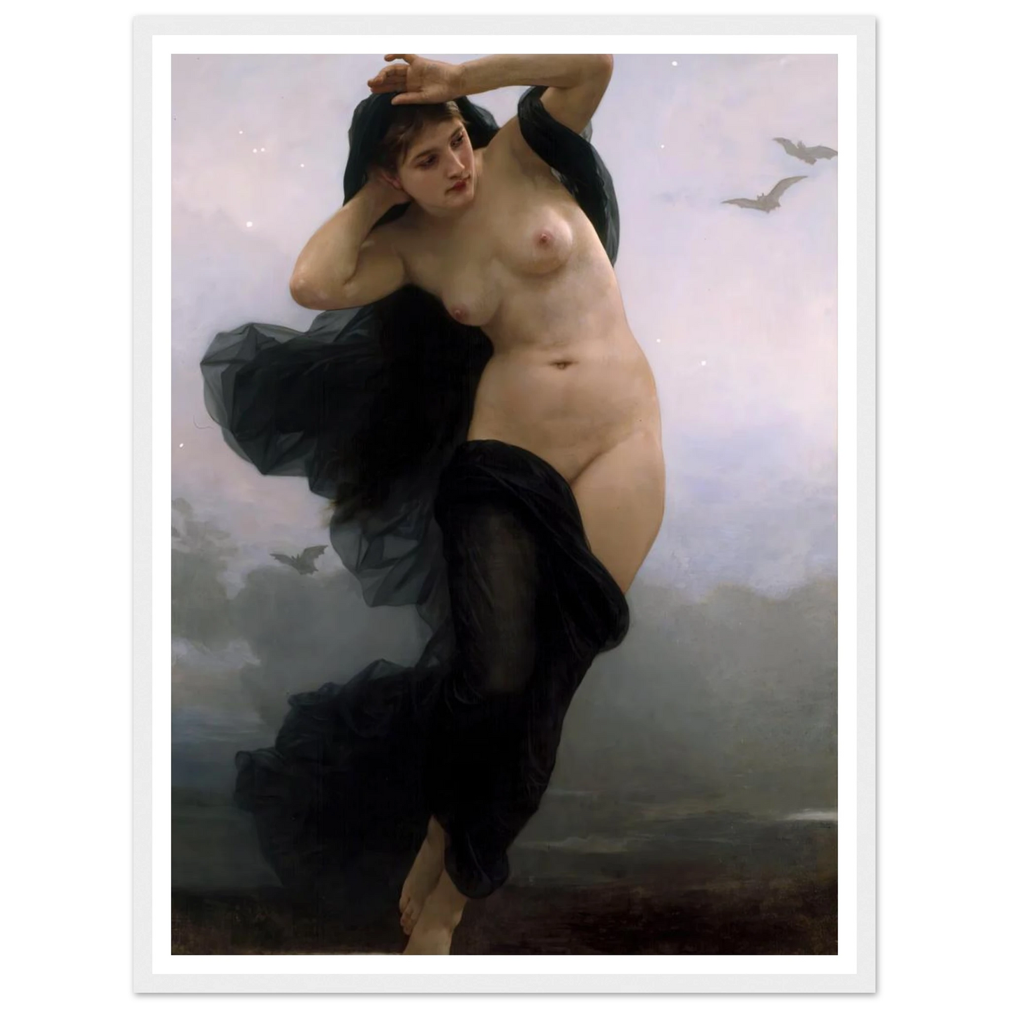 La Nuit (1883) Art Print | William Bouguereau-Quipham Collections