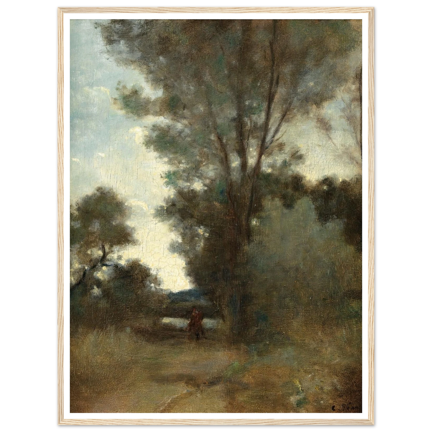 Cavalier À L’orée D’un Bois (circa 1859) Art Print | Camille Pissarro-Quipham Collections
