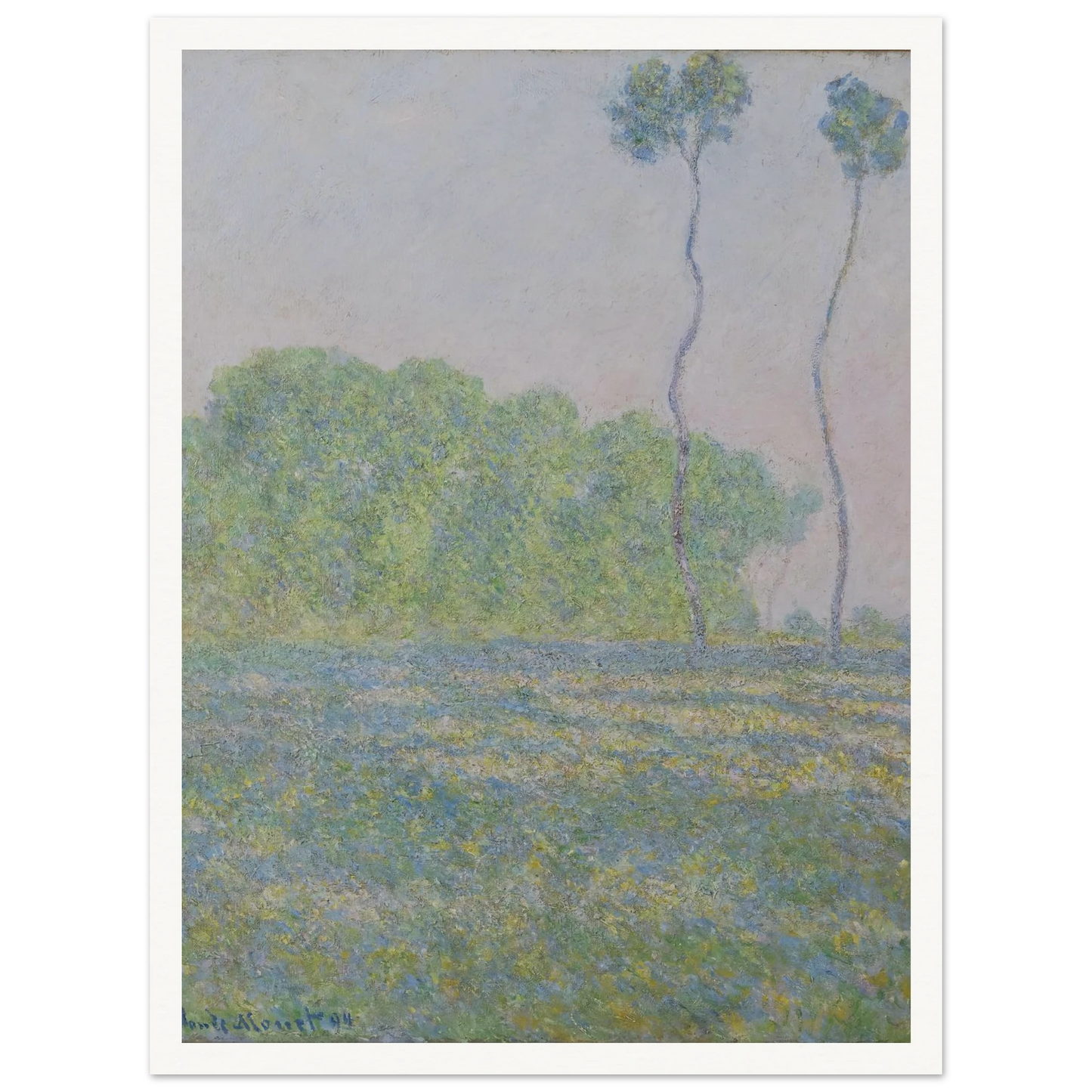 Meadow at Giverny (1894) Art Print | Claude Monet-Quipham Collections