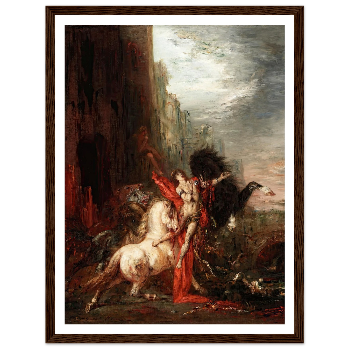 Diomedes Devoured by His Horses (1865-1870) Art Print | Gustave Moreau-Quipham Collections