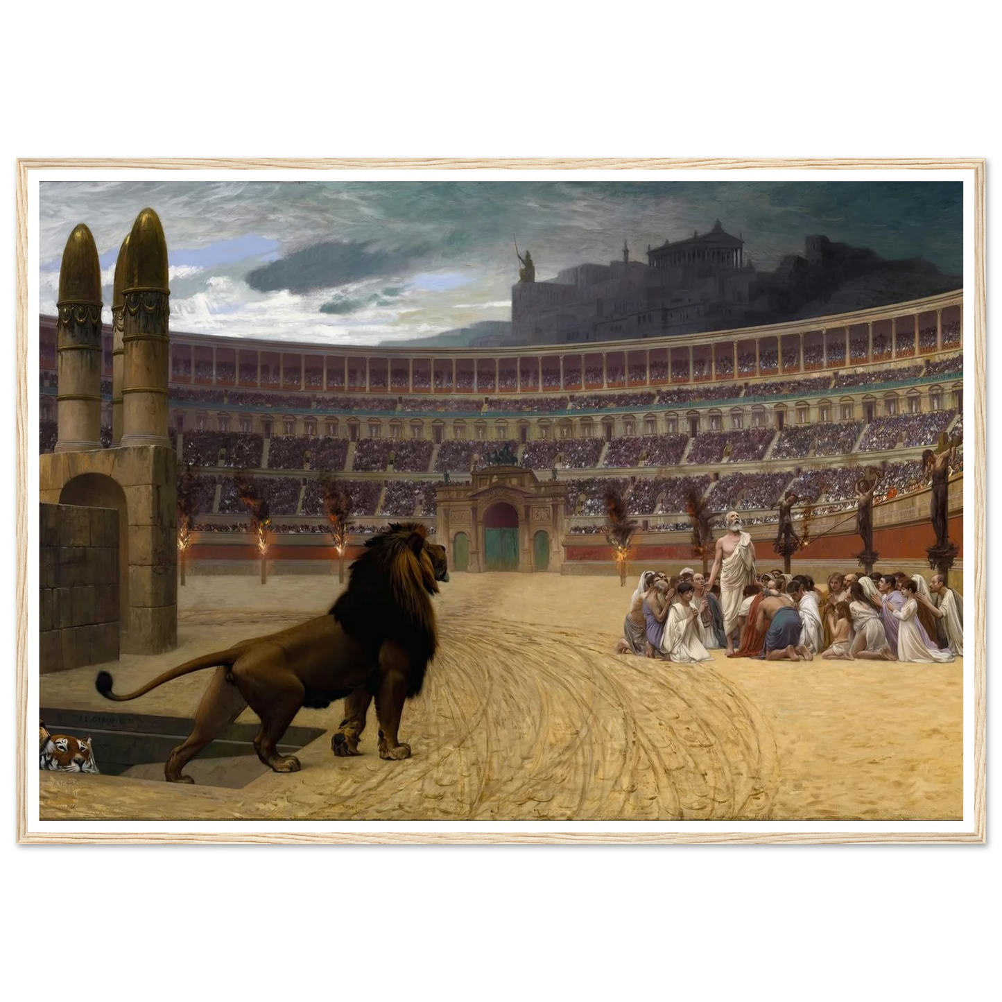 The Christian Martyrs’ Last Prayer (1863-1883) Art Print | Jean Leon Gerome-Quipham Collections