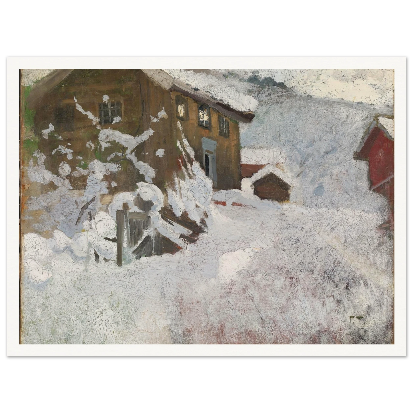 Norwegian Winter (1896) Art Print | Frits Thaulow-Quipham Collections