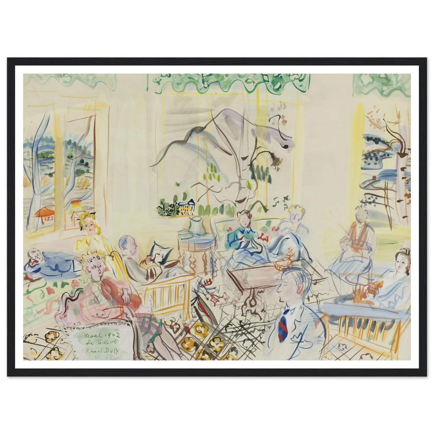 ‘Le Casot’ À vernet-les-bains, noel (1942) Art Print | Raoul Dufy-Quipham Collections