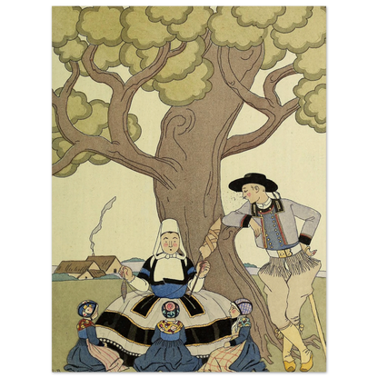 Falbalas et fanfreluches, Il était une fois (1925) Art Print | George Barbier-Quipham Collections