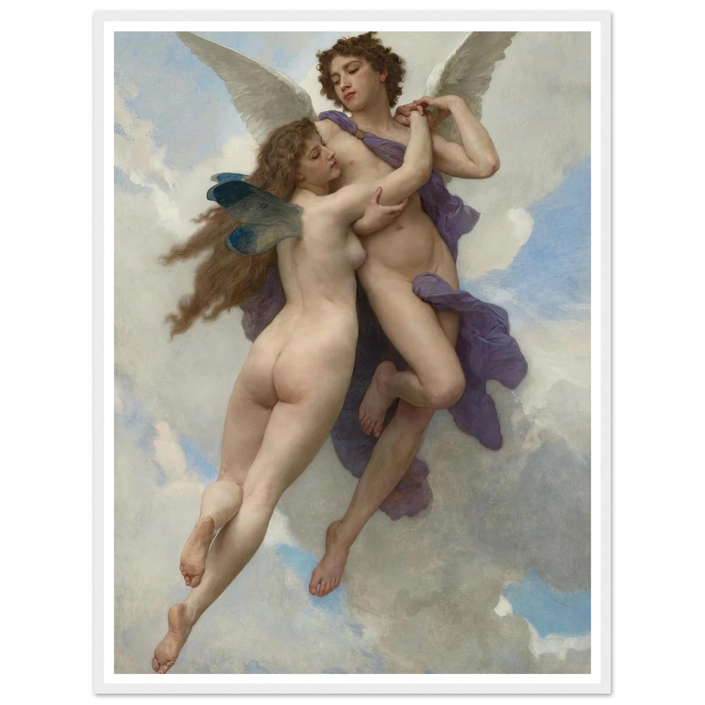 L’amour et psyché (1899) Art Print | William Bouguereau-Quipham Collections
