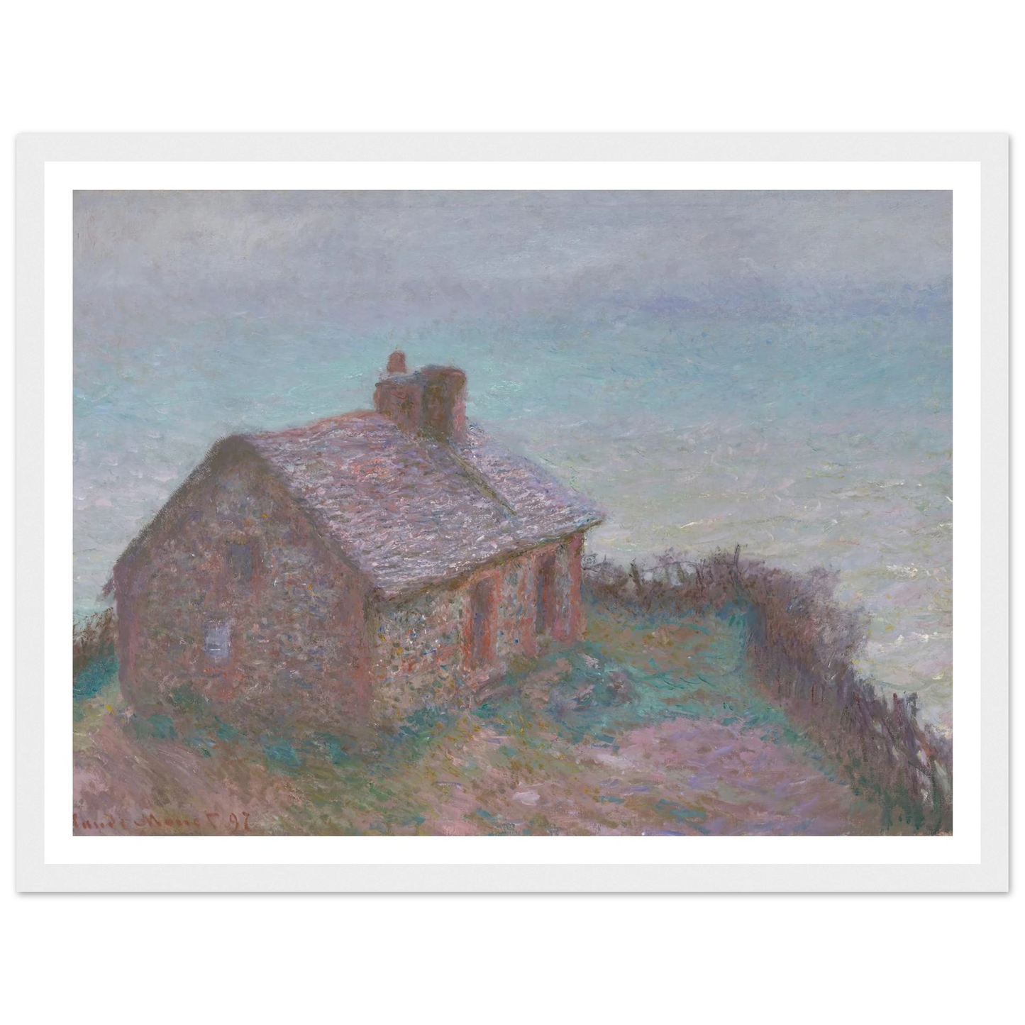 The Customs House at Varengeville (1897) Art Print | Claude Monet-Quipham Collections