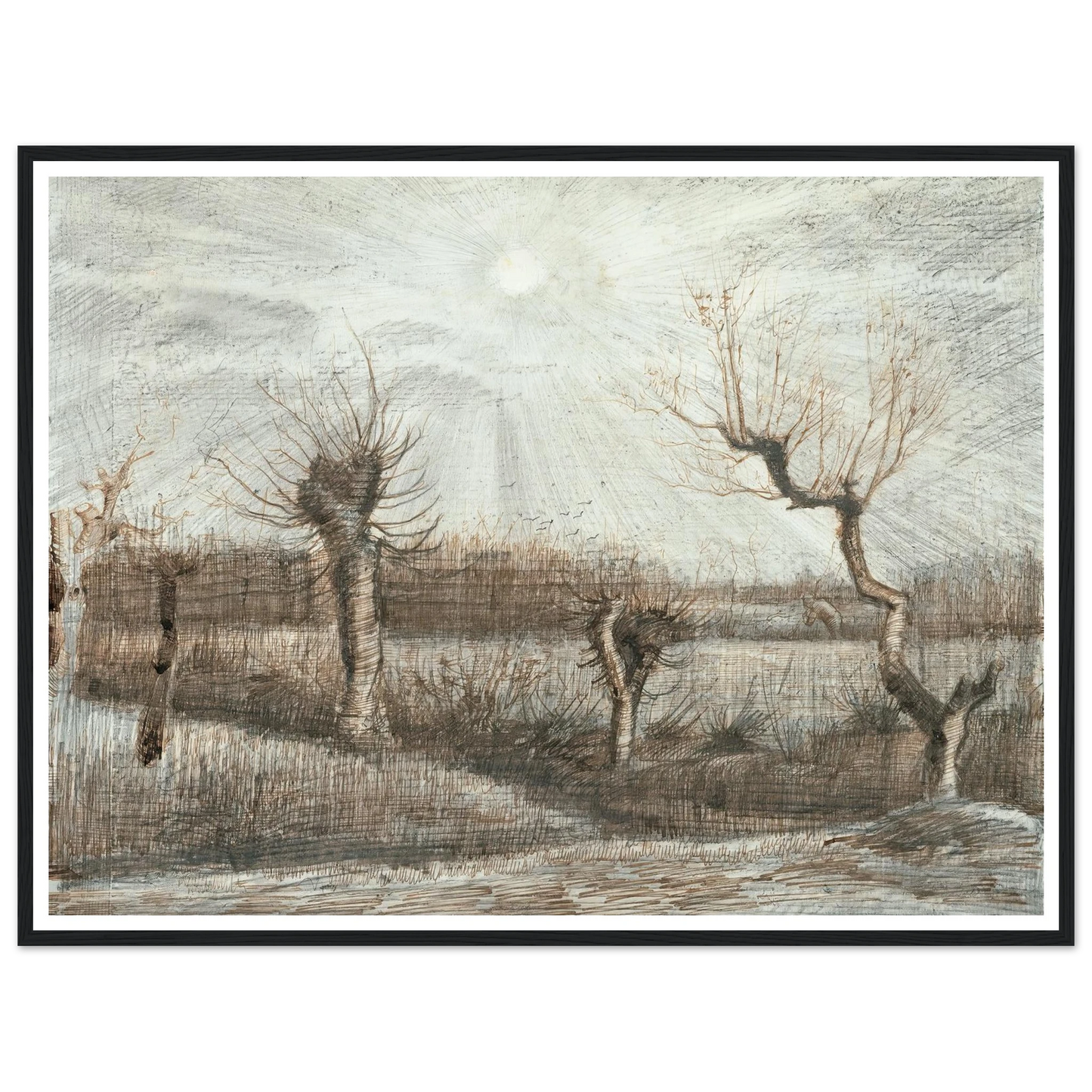 Tetards (Pollards) (1884) Art Print | Vincent van Gogh-Quipham Collections
