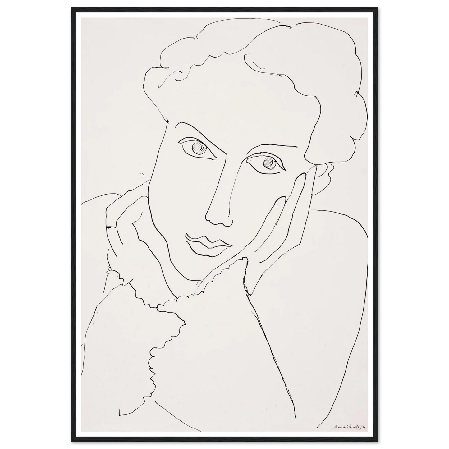 Femme pensive (1936) Art Print | Henri Matisse-Quipham Collections