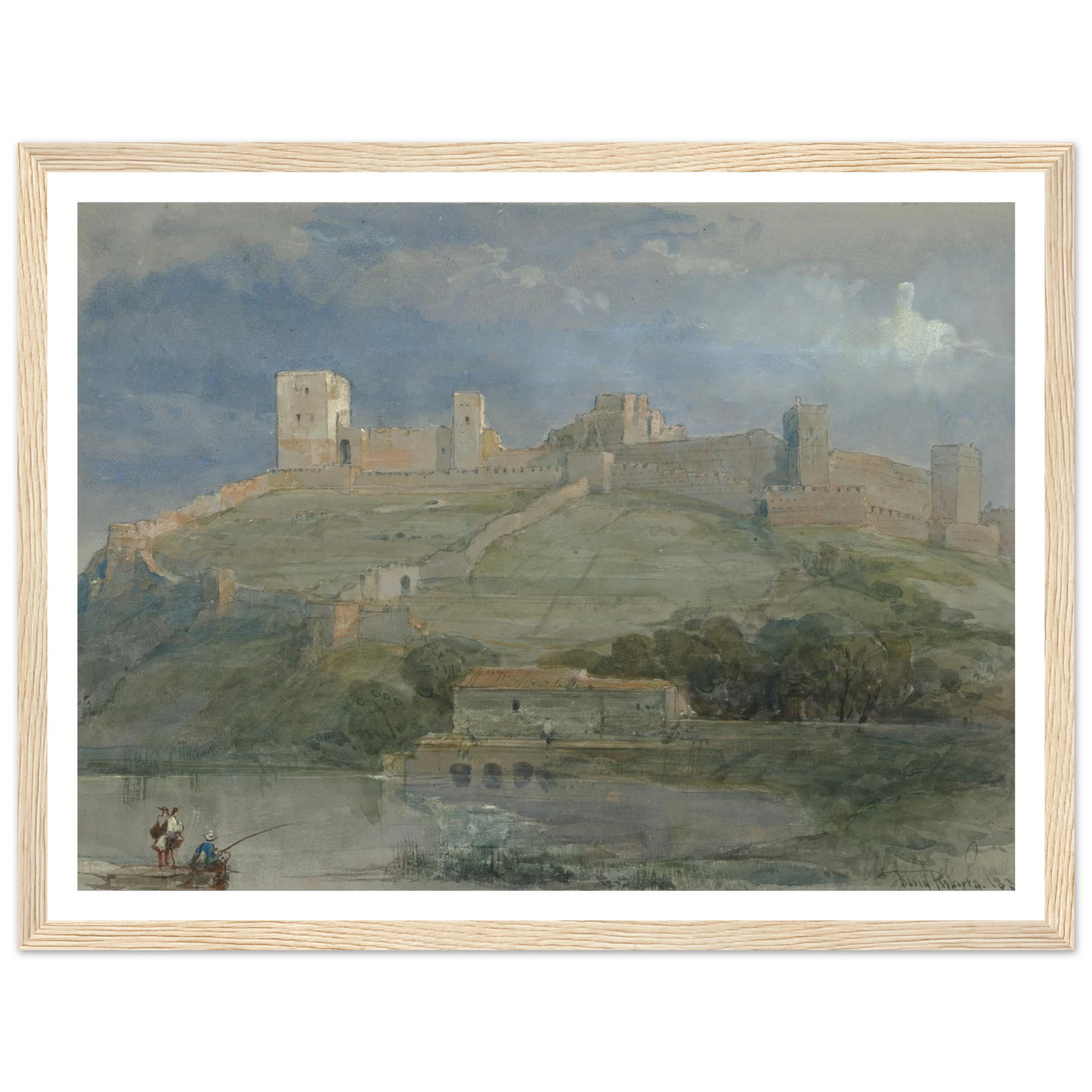 A view of Alcala de Guadaira, Spain (1833) Art Print | David Roberts-Quipham Collections