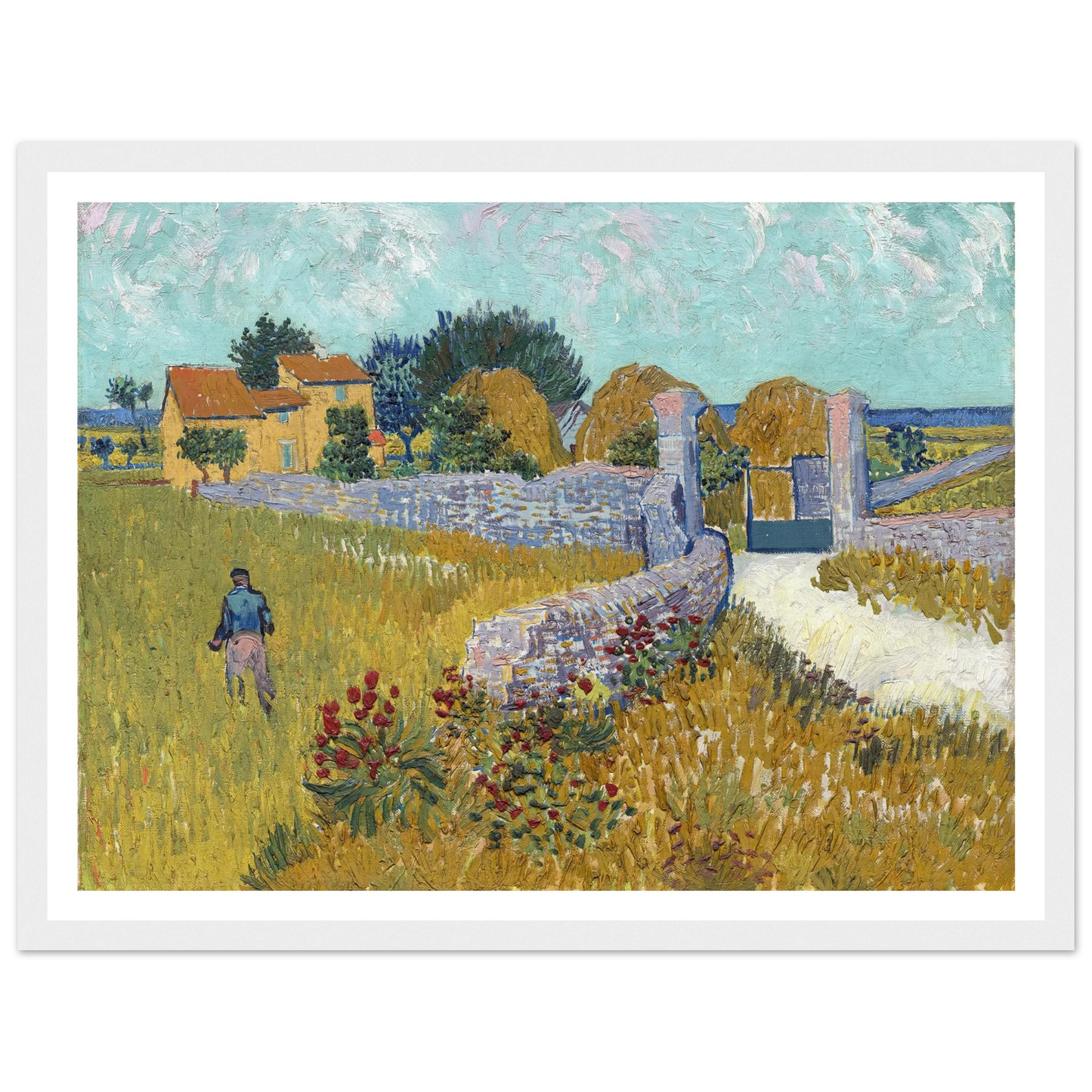 Farmhouse in Provence (1888) Art Print | Vincent van Gogh-Quipham Collections