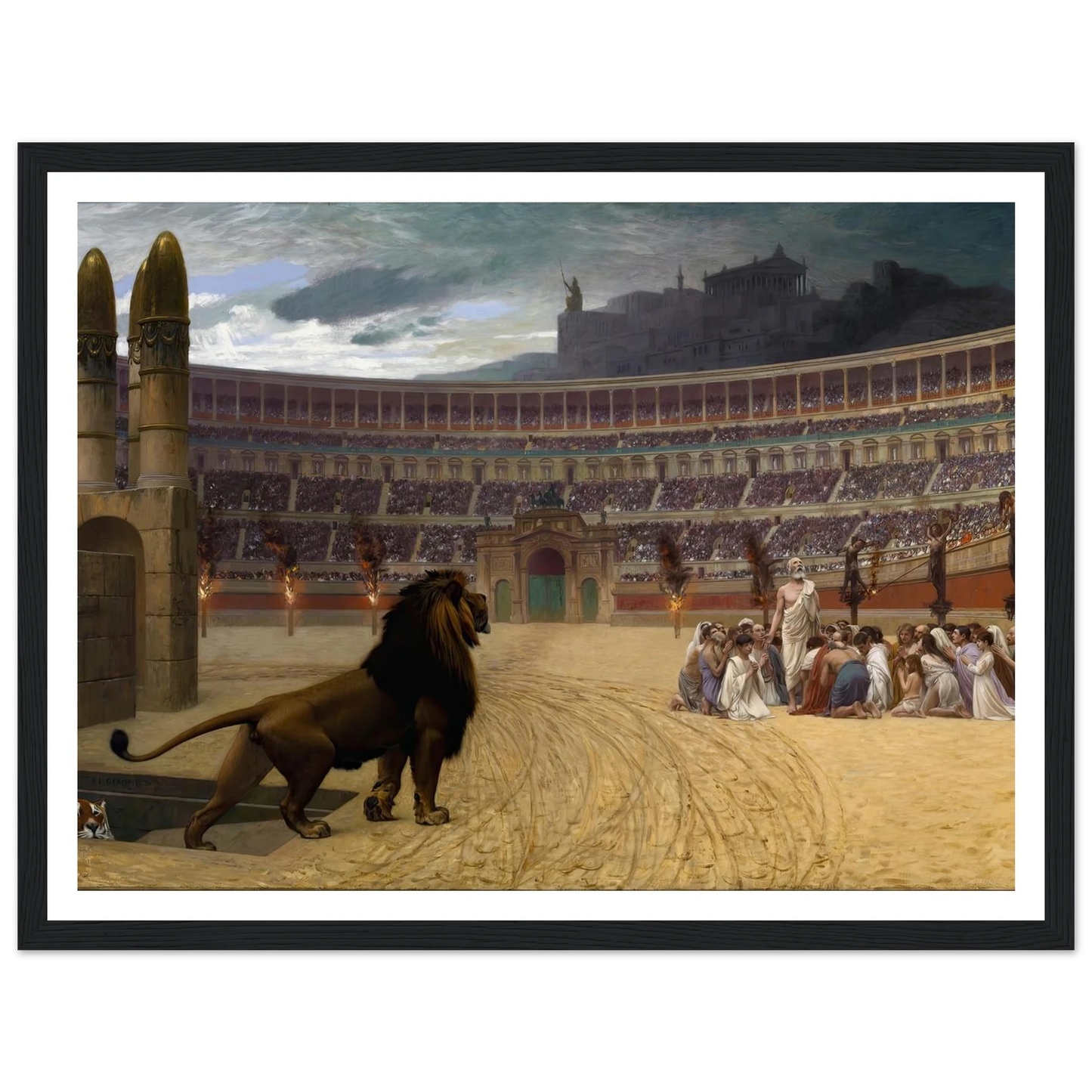 The Christian Martyrs’ Last Prayer (1863-1883) Art Print | Jean Leon Gerome-Quipham Collections