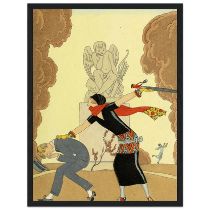 Falbalas et fanfreluches, La Colère (1925) Art Print | George Barbier-Quipham Collections