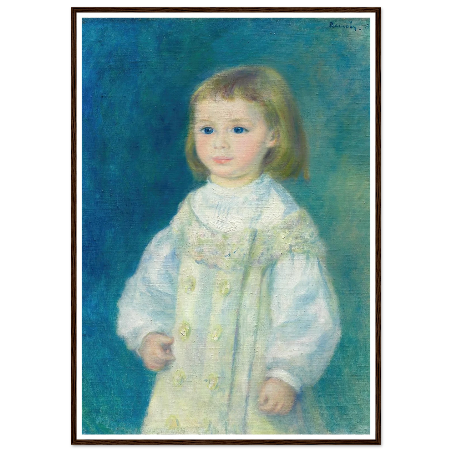 Lucie Berard (Child in White) (1883) Art Print | Pierre Auguste Renoir-Quipham Collections
