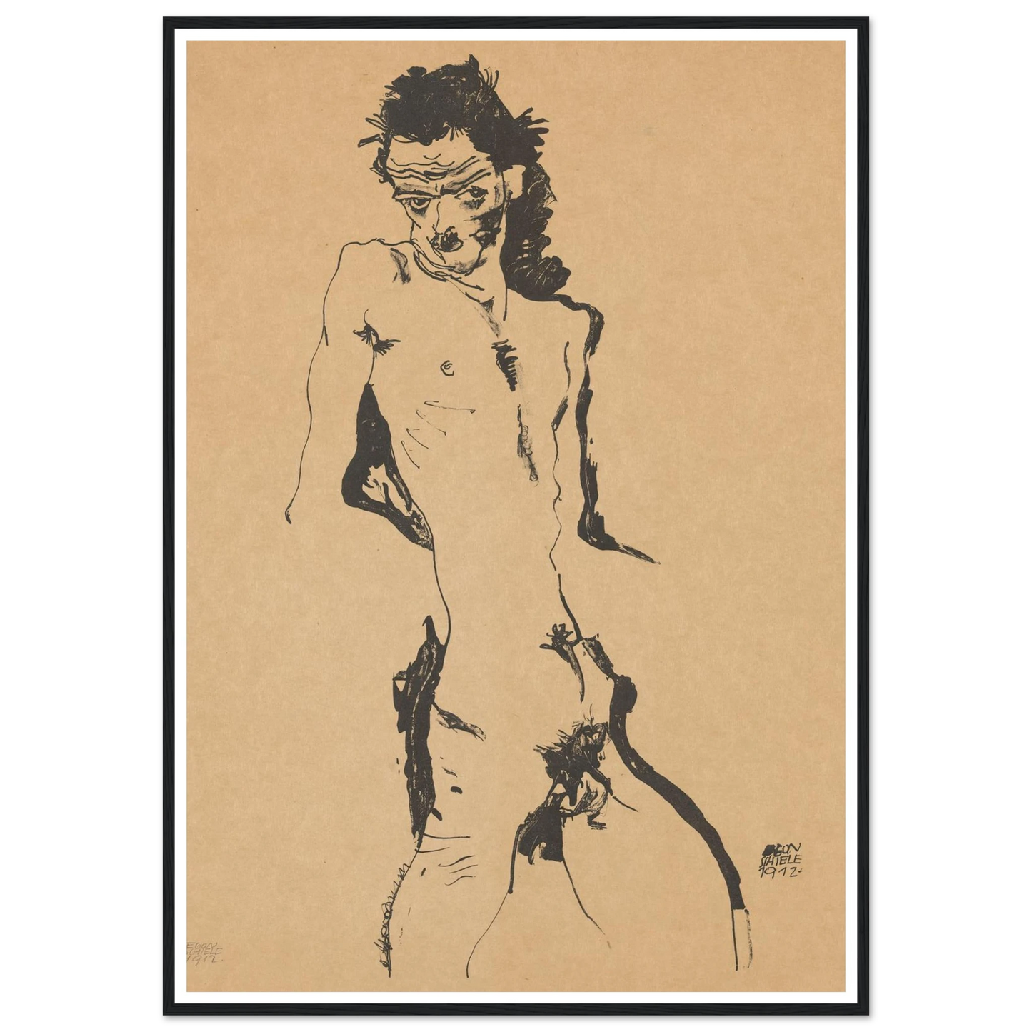 Selbstporträt (1988) Art Print | Egon Schiele-Quipham Collections