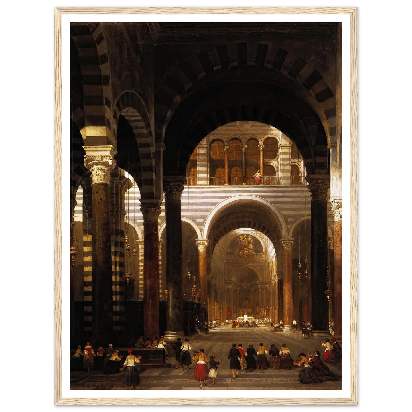Interior of the Cathedral, Pisa. (1859) Art Print | David Roberts-Quipham Collections