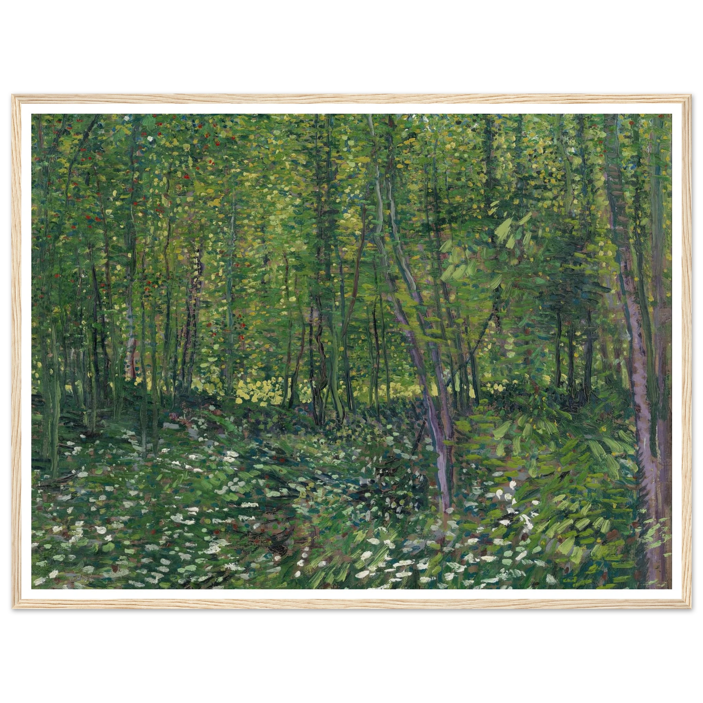 Trees and undergrowth (1887) Art Print | Vincent van Gogh-Quipham Collections