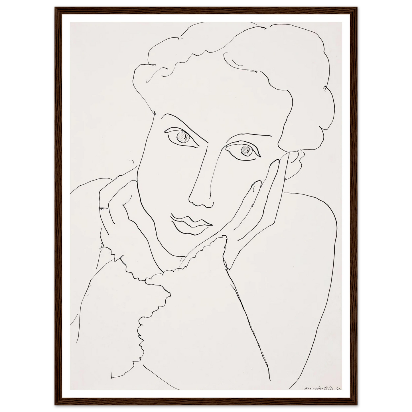 Femme pensive (1936) Art Print | Henri Matisse-Quipham Collections