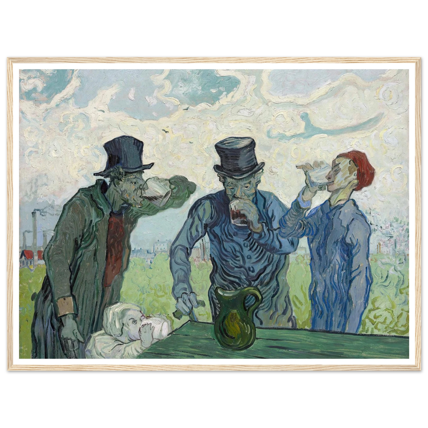 The Drinkers (1890) Art Print | Vincent van Gogh-Quipham Collections