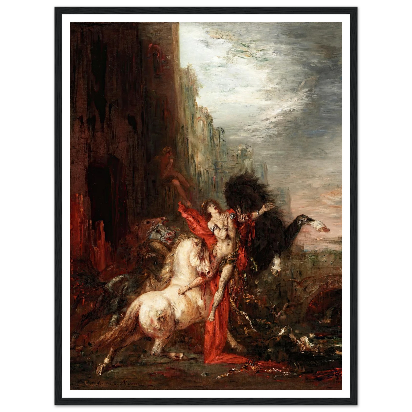 Diomedes Devoured by His Horses (1865-1870) Art Print | Gustave Moreau-Quipham Collections