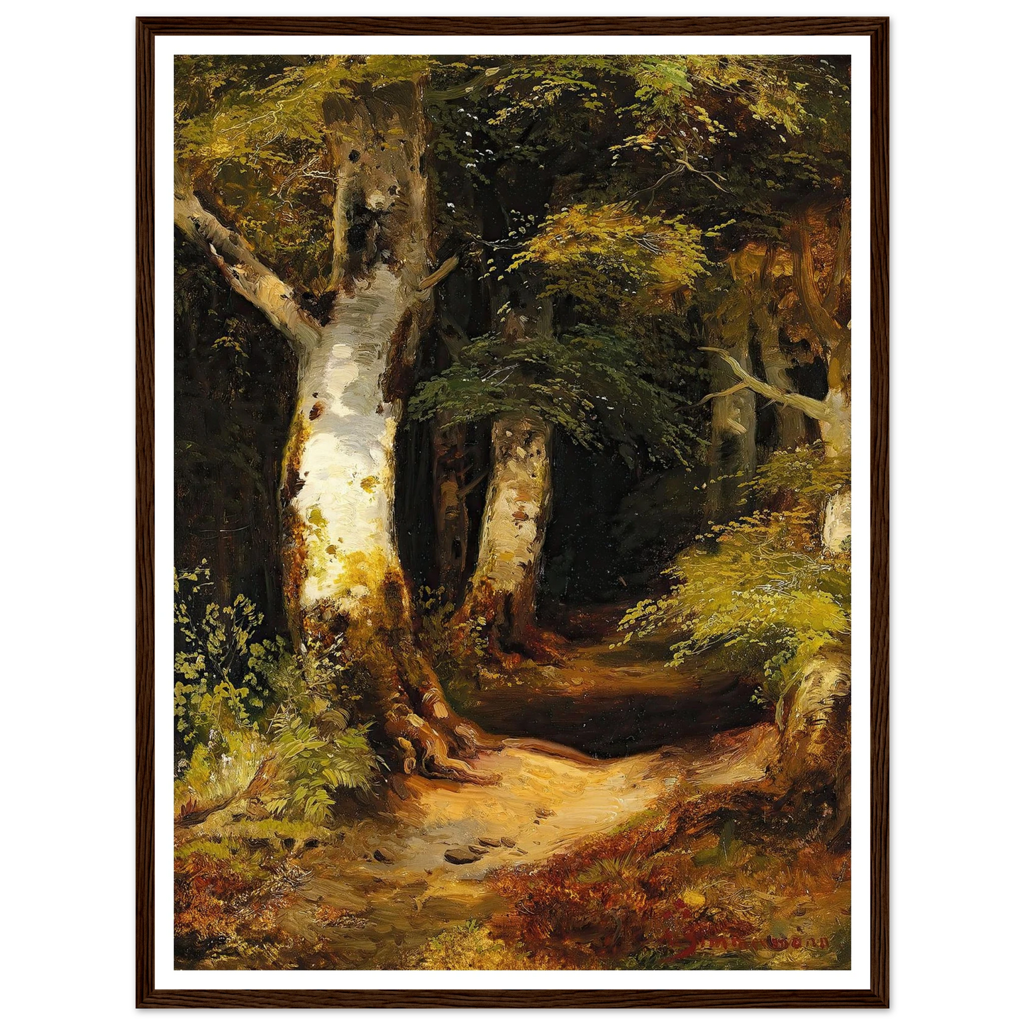Waldweg Art Print | Albert Zimmermann-Quipham Collections
