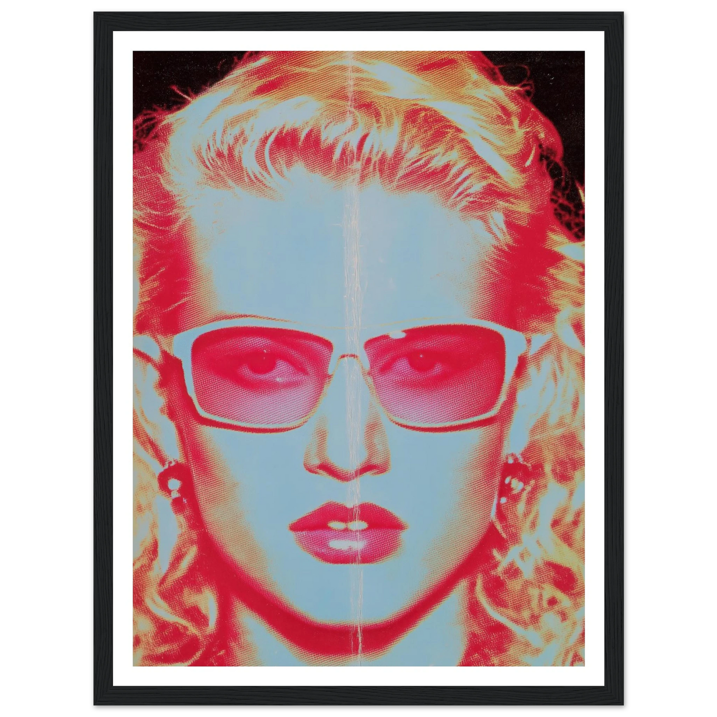 Face in the Light - Framed Poster - 30x40 cm / 12x16″ - Black frame